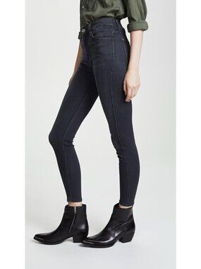 NWT 7 For All Mankind High Waist Ankle Skinny in b(air) Evening Gray Jeans 27
